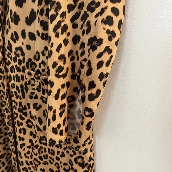 REVOLVE Delaney Duster In Leopard House of Harlow 1960 Long Jacket Coat Sz Small - Picture 8 of 9
